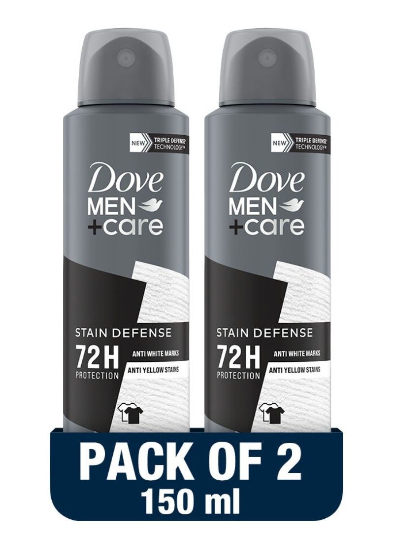 Dove Men+Care Antiperspirant Deodorant Spray Stain Defense Clean Scent - Image 1