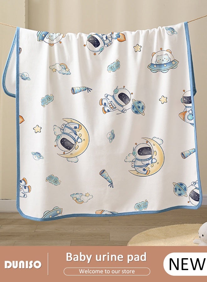 DUNISO وسادة سرير مائية للأطفال وسادات تسرب البول قابلة للغسل واقي مرتبة للأطفال وسادات تحتية قابلة لإعادة الاستخدام لتدريب الأطفال على استخدام المرحاض وسادة مائية للأطفال 80*100 سم - Image 1