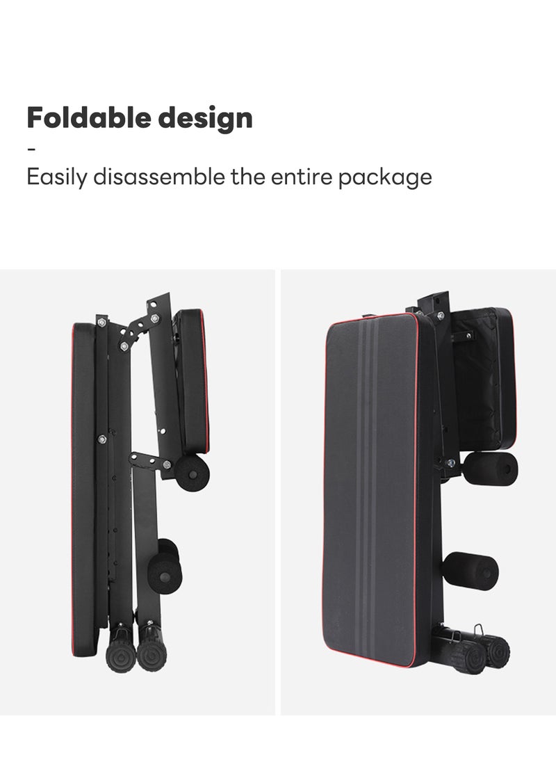 إي تي جي صالة الألعاب الرياضية المنزلية الوزن قابل للتعديل طاولة العمل ممارسة الجدول - Image 5