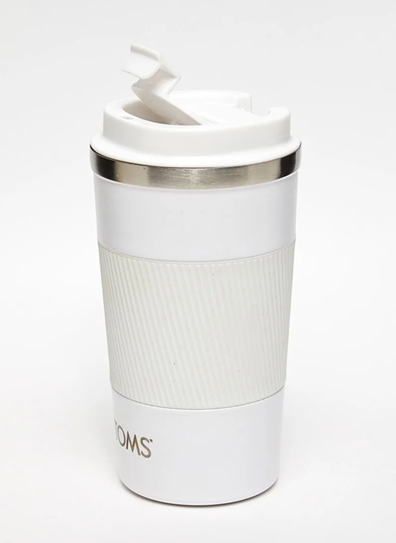 Toms Toms Kids COFFE MUG Insulated Travel Mug Shoes, White
