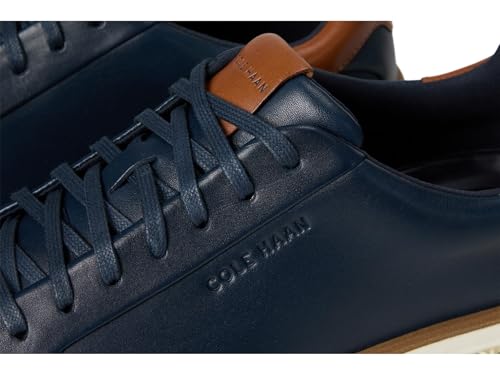 COLE HAAN كول هان أحذية رجالية جراندبرو كورت سكاي ويف سنيكرز نافي بليزر بريتيش تان 85M US - Image 3