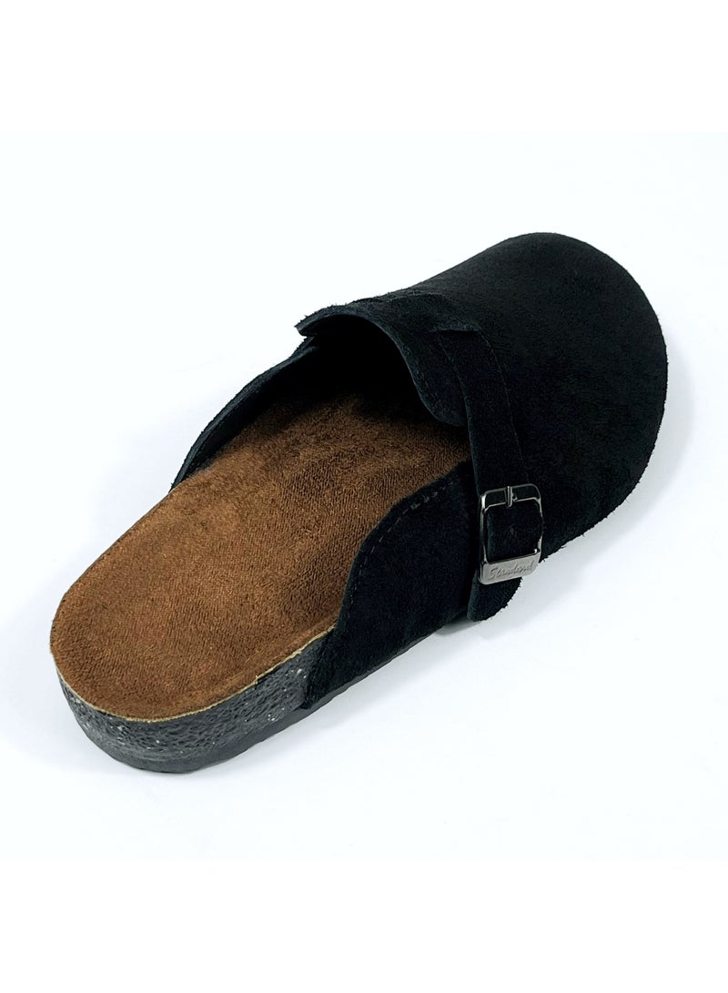 Men’s Suede Clog Slip-On Comfort Slippers with Adjustable Strap – Casual Indoor/Outdoor Footwear MSAPPO - Image 2