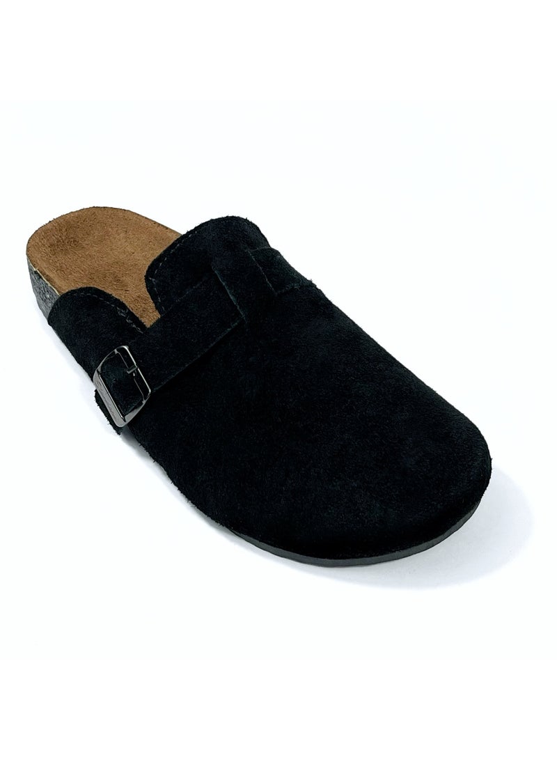 Men’s Suede Clog Slip-On Comfort Slippers with Adjustable Strap – Casual Indoor/Outdoor Footwear MSAPPO - Image 3