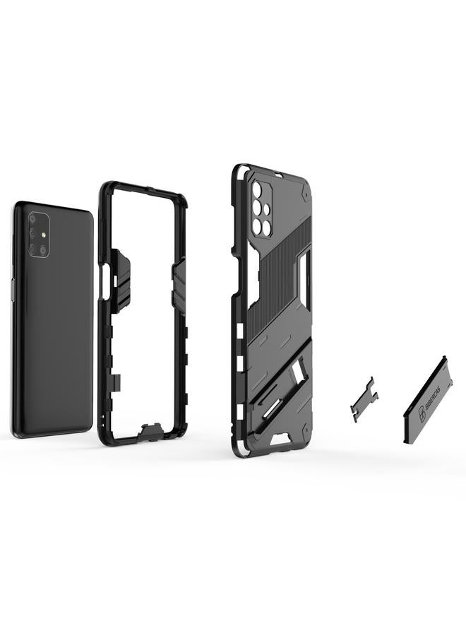 اس-توب جراب لهاتف Samsung Galaxy M51 Punk Armor 2 في 1 PC + جراب TPU مقاوم للصدمات مع حامل غير مرئي - Image 3