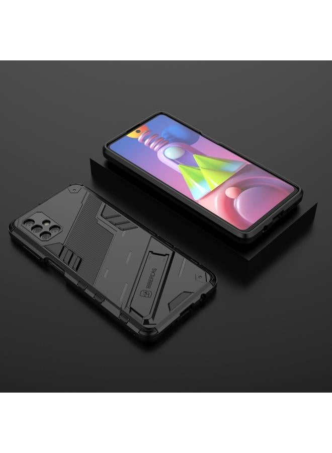 اس-توب جراب لهاتف Samsung Galaxy M51 Punk Armor 2 في 1 PC + جراب TPU مقاوم للصدمات مع حامل غير مرئي - Image 2