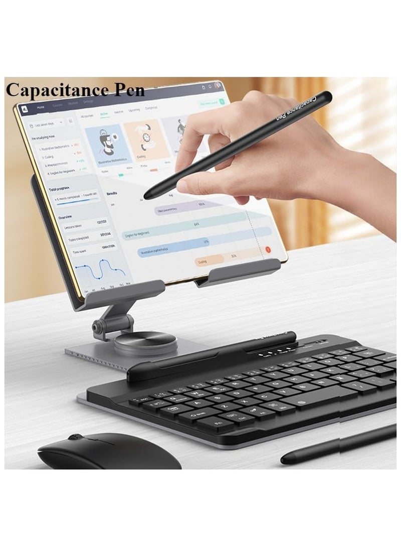 مجموعة مكتب محمول لهواوي مات XT أولتيمات 2024 مع لوحة مفاتيح بلوتوث قابلة للإزالة وحامل معدني متصل قابل للطي 360 درجة وفأرة لاسلكية وقلم - Image 2