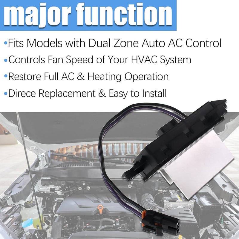 ZOOKOTO 4P1516 Blower Motor Resistor for Cadillac, GMC, Chevy, Oldsmobile, Isuzu, Buick - Image 3