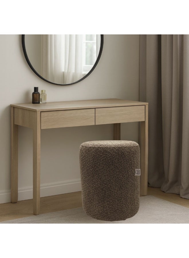 PixelsBeanBag Round Ottoman, Large, Bouclé Fabric, for Living Room and Bedroom - Image 1