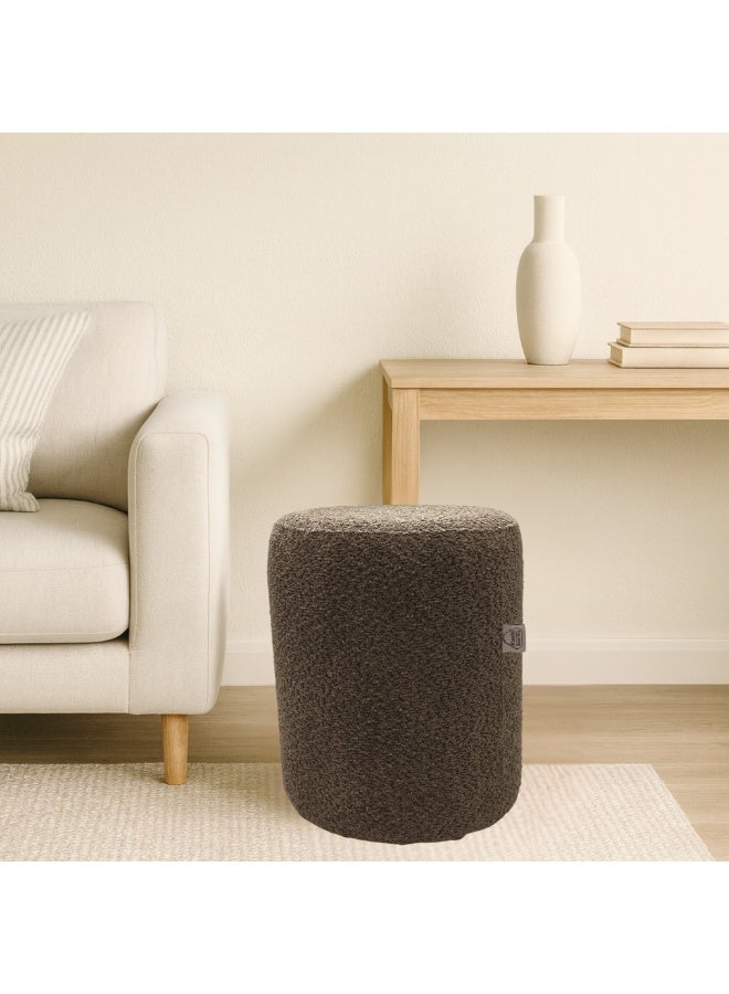 PixelsBeanBag Round Ottoman, Large, Bouclé Fabric, for Living Room and Bedroom - Image 2