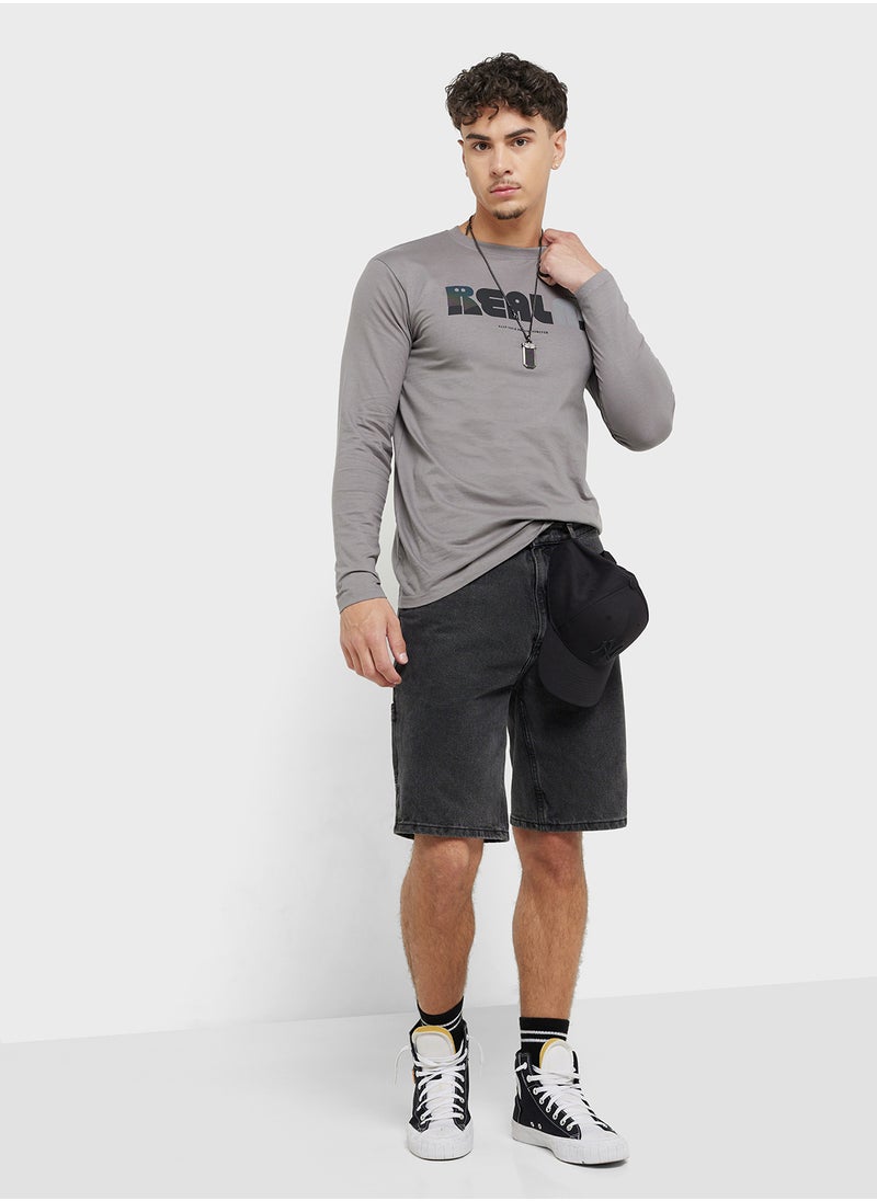 Seventy Five Basics Graphic Long Sleeve T-Shirt  - Image 4