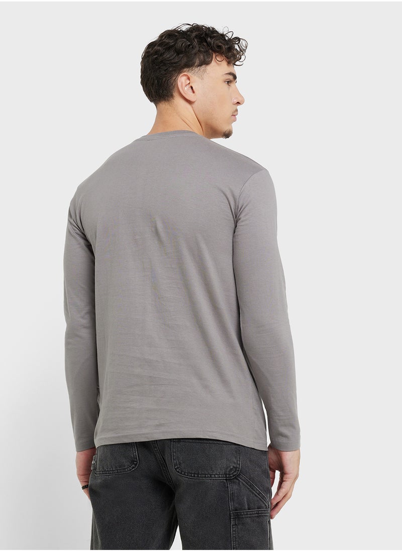 Seventy Five Basics Graphic Long Sleeve T-Shirt  - Image 2