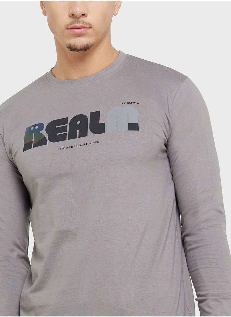 Seventy Five Basics Graphic Long Sleeve T-Shirt  - Image 3