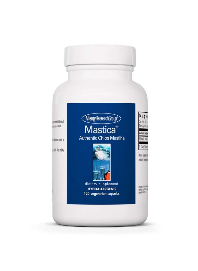 Allergy Research Group Mastic Gum Supplement - Authentic Chios Matisha, GI Health, Hypoallergenic, Vegetarian Capsules - 120 Count - Image 1