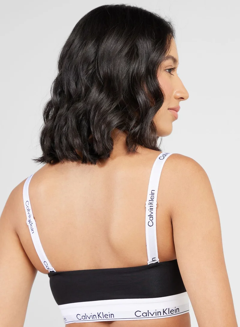CALVIN KLEIN Logo Printed Strap Bra
