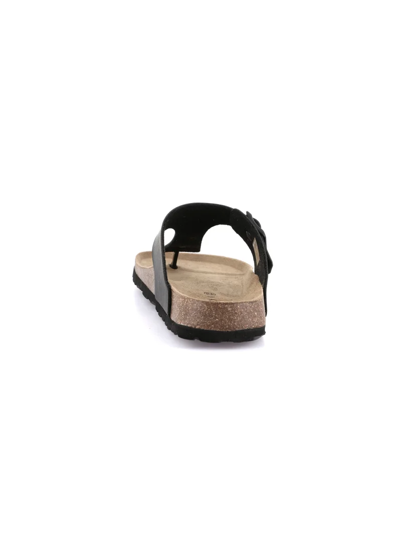 GRÜNLAND Grünland Men’s Toe-Post Sandal BOBO, featuring distinctive Italian design and made in Europe, combines a recycled-material upper with a premium cork and genuine leather footbed. Designed to follow the natural shape of the foot, the footbed provides comfortable support across key pressure points for a naturally comfortable feel with every step.