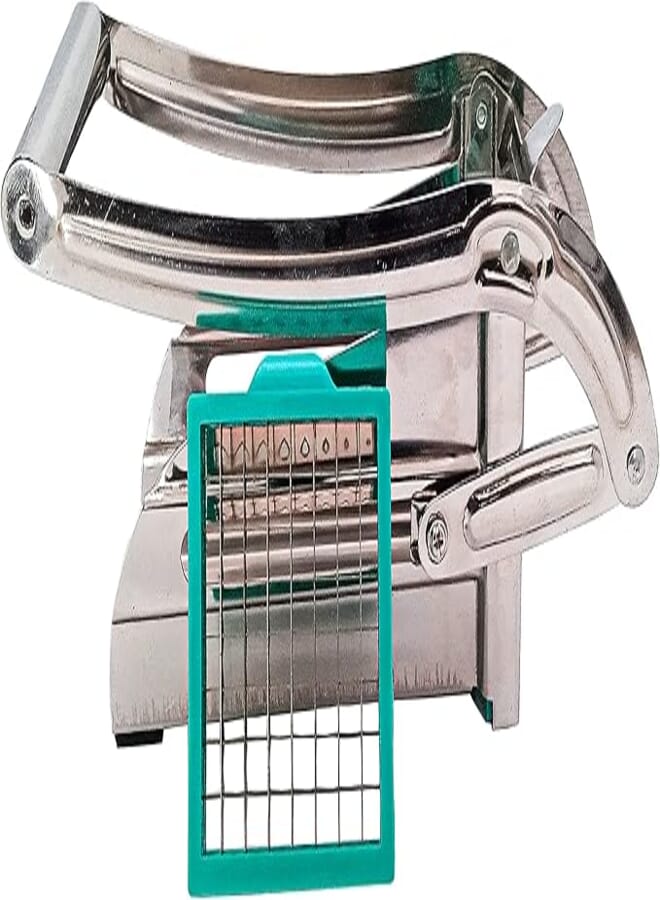 Spaceshoop Rim Stainless Steel French Fries Potato Chips Cutting Machine for Home and Kitchen | Potato Chips Cutter Strip Maker Slicer Home