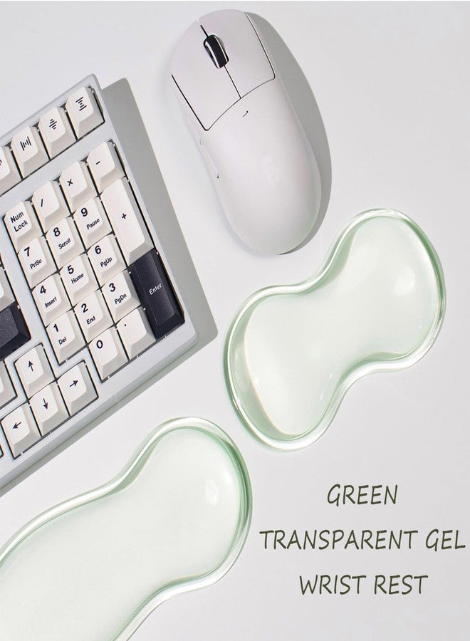 Sumgsn Silicone Gel Keyboard and Mouse Wrist Rest Set, Green Cool Soft Ergonomic Wrist Rest, Relax Your Wrist, for Laptop Computer Office & Home (Green) - Image 4