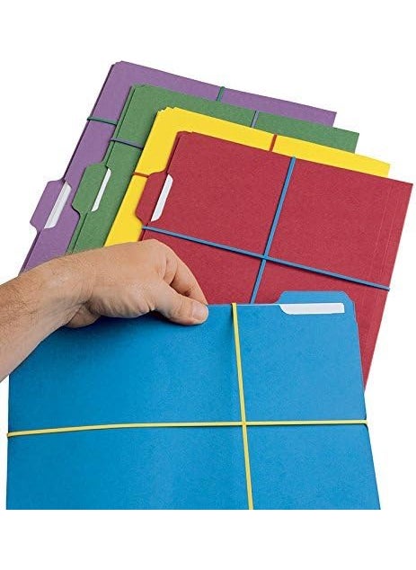 Alliance Rubber 07750 NonLatex Brites File Bands Colored Elastic Bands 12 Pack 7 x 18 Assorted Colors