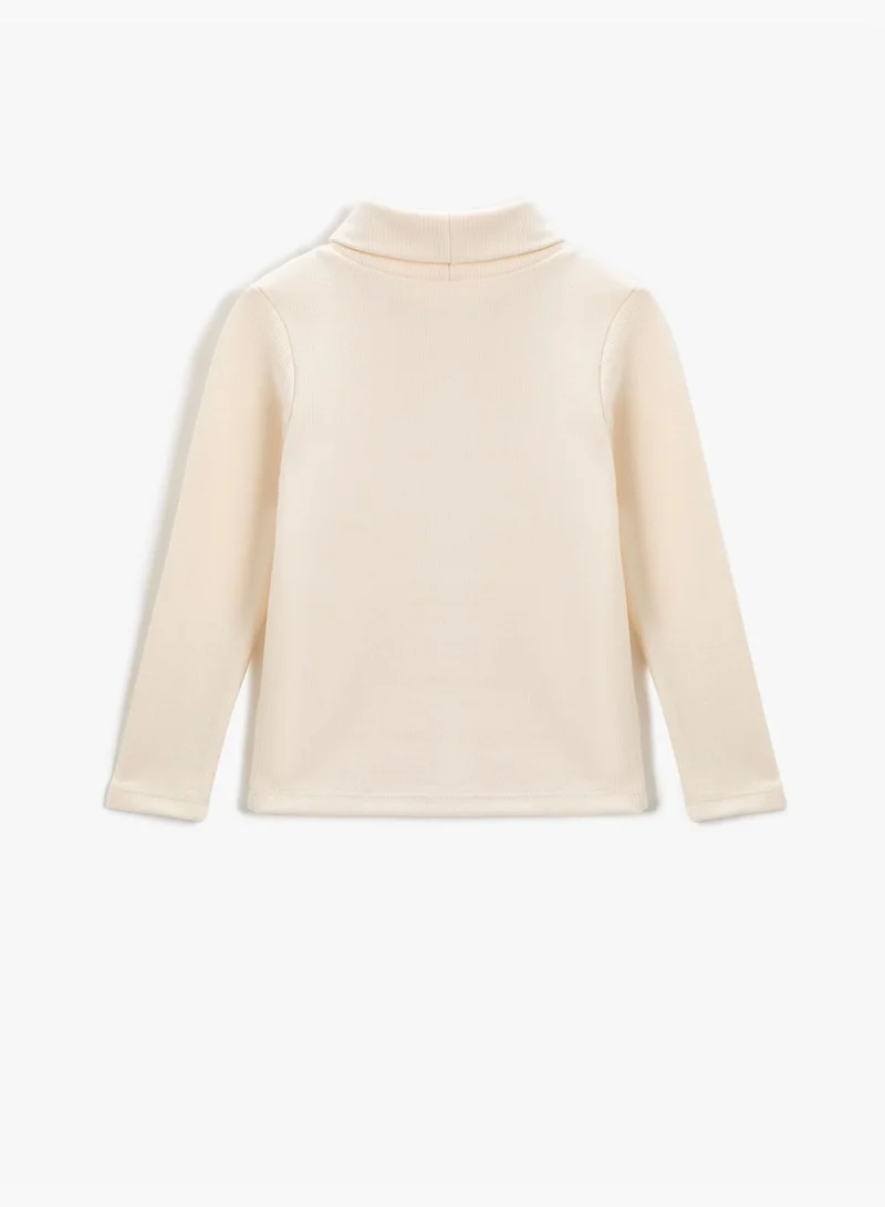 KOTON Basic Turtleneck T-Shirt Long Sleeve