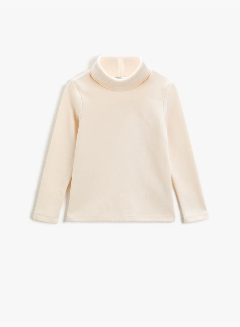 KOTON Basic Turtleneck T-Shirt Long Sleeve