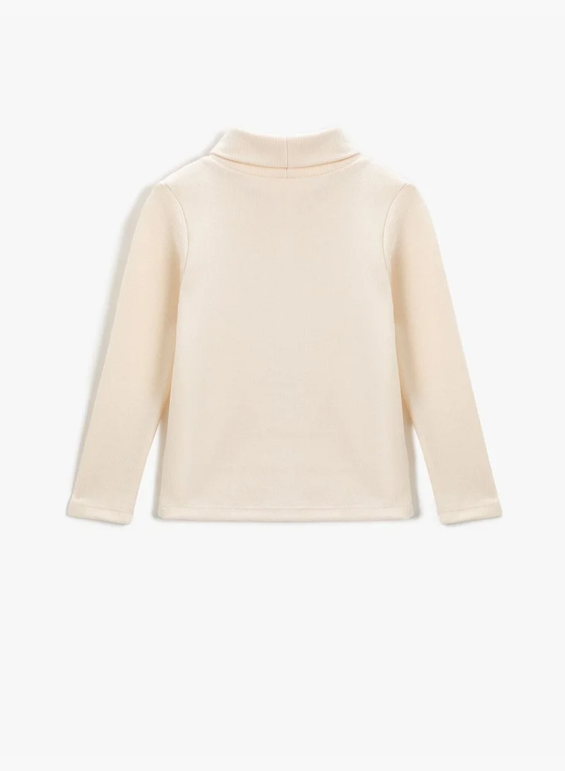 KOTON Basic Turtleneck T-Shirt Long Sleeve