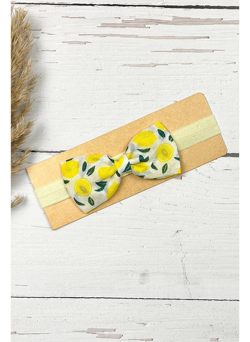 Ada Bebek Çocuk - Ada Baby Kid Girl Baby and Children Fruity Bow Bandana Hair Band - Image 1