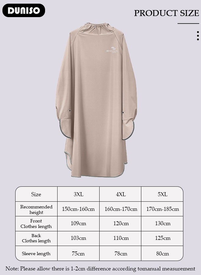 DUNISO Adult Raincoat, Rain Poncho, 1Pack Portable Raincoat with Hood Reusable Rain Coats Emergency Camping Survival Kits, Waterproof with Hoods and Elastic Sleeves Lightweight Rain Jacket for Women Men Fishing Travel Emergency  - Image 4