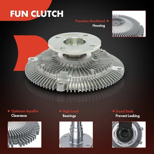 A-Premium قابض مروحة تبريد المحرك A-Premium متوافق مع نيسان ماكسيما 1981-1984، باثفايندر 1987-1989، 200SX 240SX 240Z 260Z 280Z 300ZX 720 810 D21 و إنفينيتي M30، استبدال# 21082-86G00، 2560 - Image 3