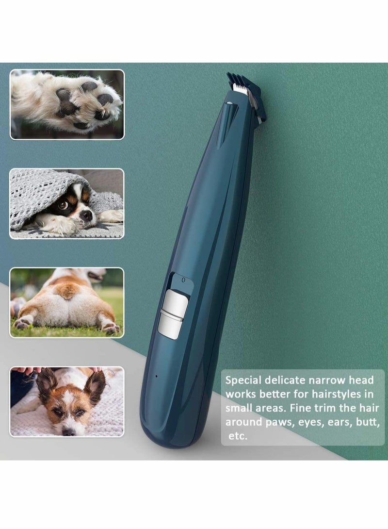 SOLARAE Pet Foot Hair Clippers with LED Light Dog Grooming Clippers Cordless Pet Hair Trimmer Quiet Rechargeable Shaving Tool - Image 3
