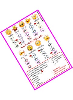 TambolaTickets.com TambolaTicketscomMasti Ki Pathshala Happy Childrens Day School Theme tambola Tickets Bingo housie lotto Printed on Hard Sheet Big Size Tickets 48 Cards 
