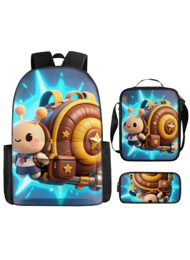 Bright Li Fire Fun cartoon print three-piece set surprise launch! Outing/Sports/Learning General | Cute Design + Super Practical Combination - 65 - Image 2