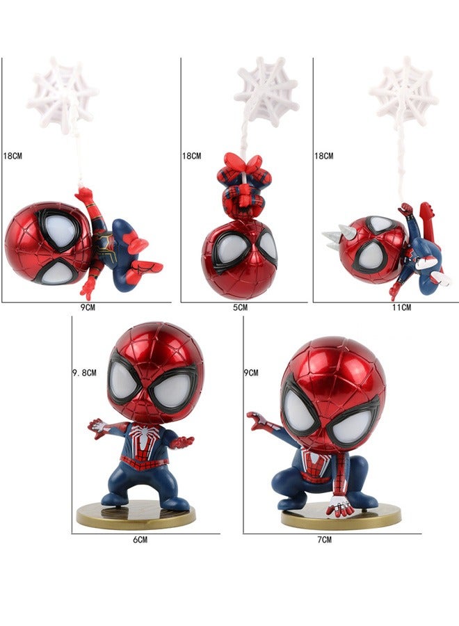 5-Piece Action Figures Sets , Anime Cartoon Small Figurines Toys, Collectible Ornaments for Birthday Holiday Party Favors Supplies, Cake Cupcake Toppers, Car, Micro Landscape - Image 3