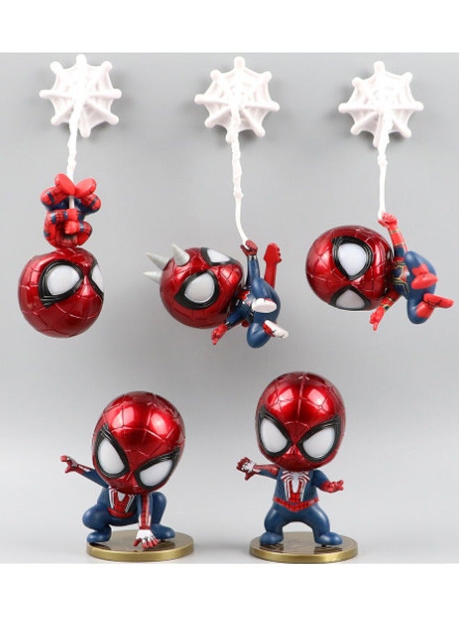 5-Piece Action Figures Sets , Anime Cartoon Small Figurines Toys, Collectible Ornaments for Birthday Holiday Party Favors Supplies, Cake Cupcake Toppers, Car, Micro Landscape - Image 2