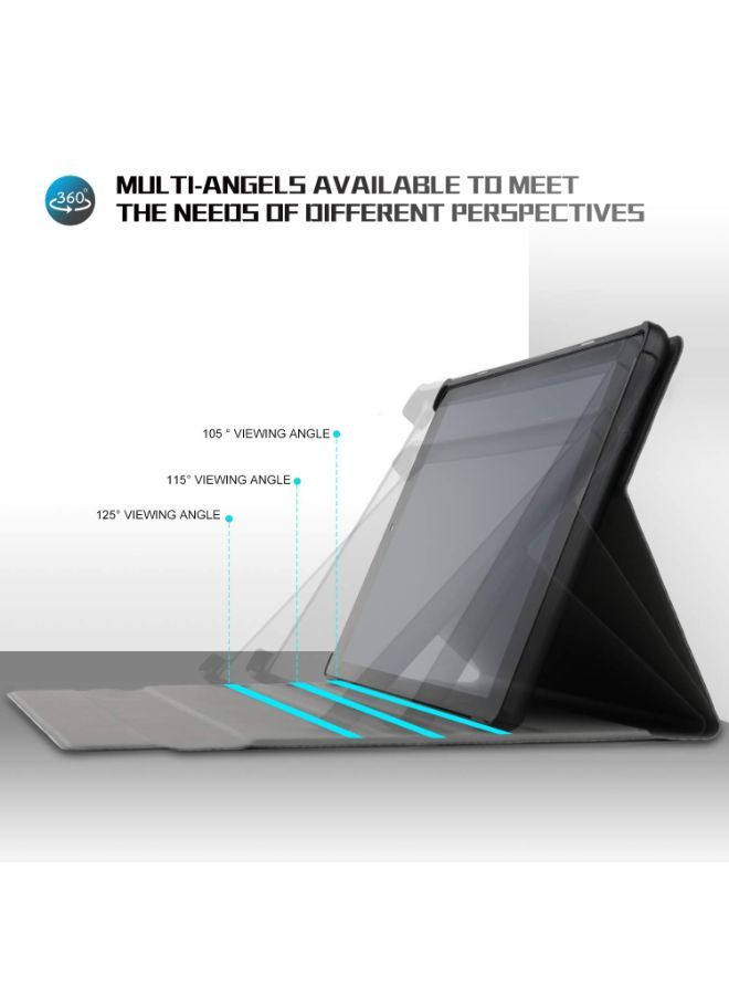 NIBEMINENT Wireless Keyboard Case For Samsung Galaxy Series Black - Image 4