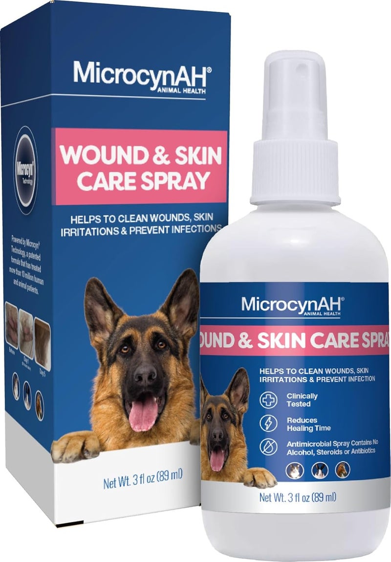 Manna Pro MicrocynAH Wound & Skin Care Spray, 3 oz - Image 1