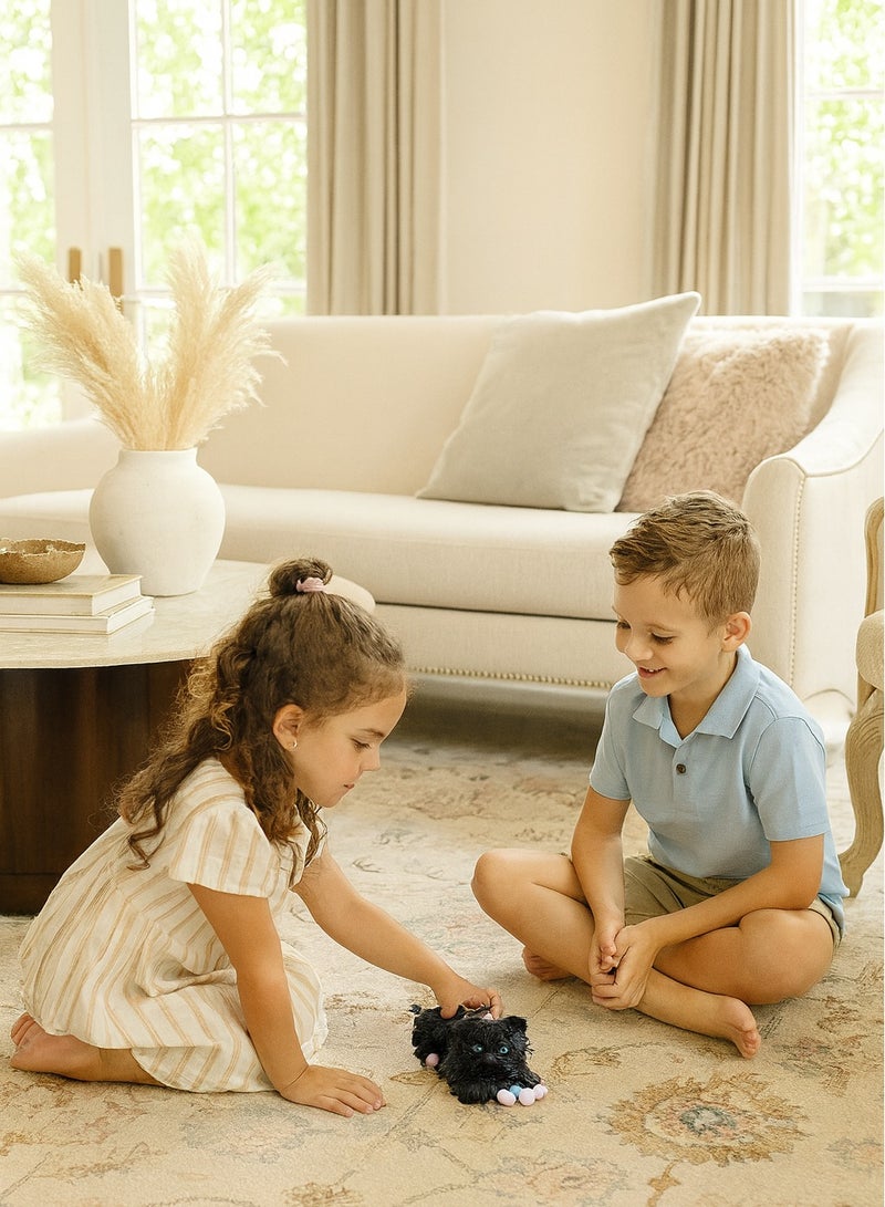 Black Squishy Cat Toy – Cute Stress Relief Kawaii Cat Squishies for Kids & Adults | Soft Slow Rising Cat Stress Ball Toy | Perfect for Anxiety Relief, Relaxation & Office Desk Decoration - Image 3