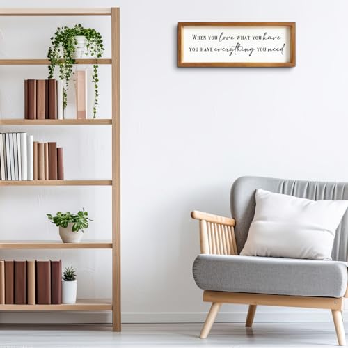 ENGVZ Inspirational Quotes Rustic Country Family Sign Decorative Wooden Framed Sign Positive Affirmations Housewarming Gifts Motivational Farmhouse Wall Decor Home Office Bedroom Study Room Decoration - Image 3
