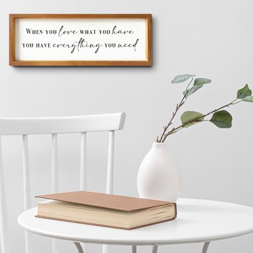 ENGVZ Inspirational Quotes Rustic Country Family Sign Decorative Wooden Framed Sign Positive Affirmations Housewarming Gifts Motivational Farmhouse Wall Decor Home Office Bedroom Study Room Decoration - Image 5