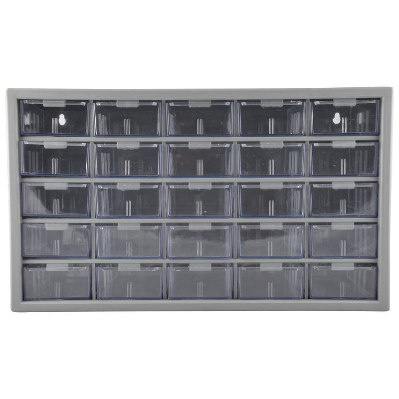 Bilvina 25 Component Organiser with 25 Drawers High Impact Polystyrene Pack of 1 Grey - Image 3