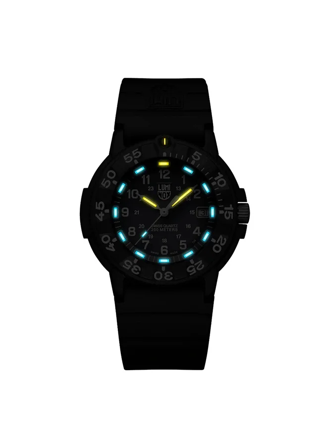 Luminox Unisex Analog Round Shape Rubber Wrist Watch XS.3001.F - 43 Mm