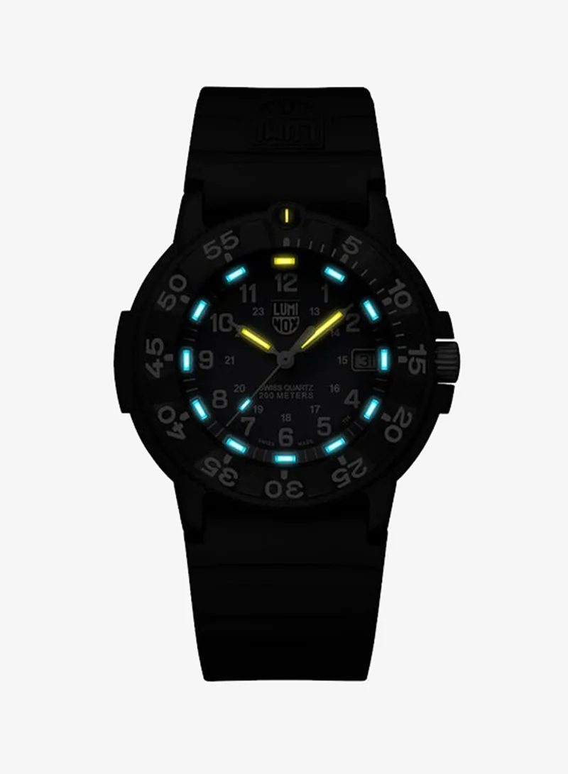 Luminox Unisex Analog Round Shape Rubber Wrist Watch XS.3001.F - 43 Mm