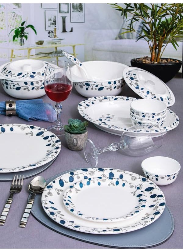 Servewell - Servewell Dinner Set 31 Pc Rnd - Blue Decor - Image 1