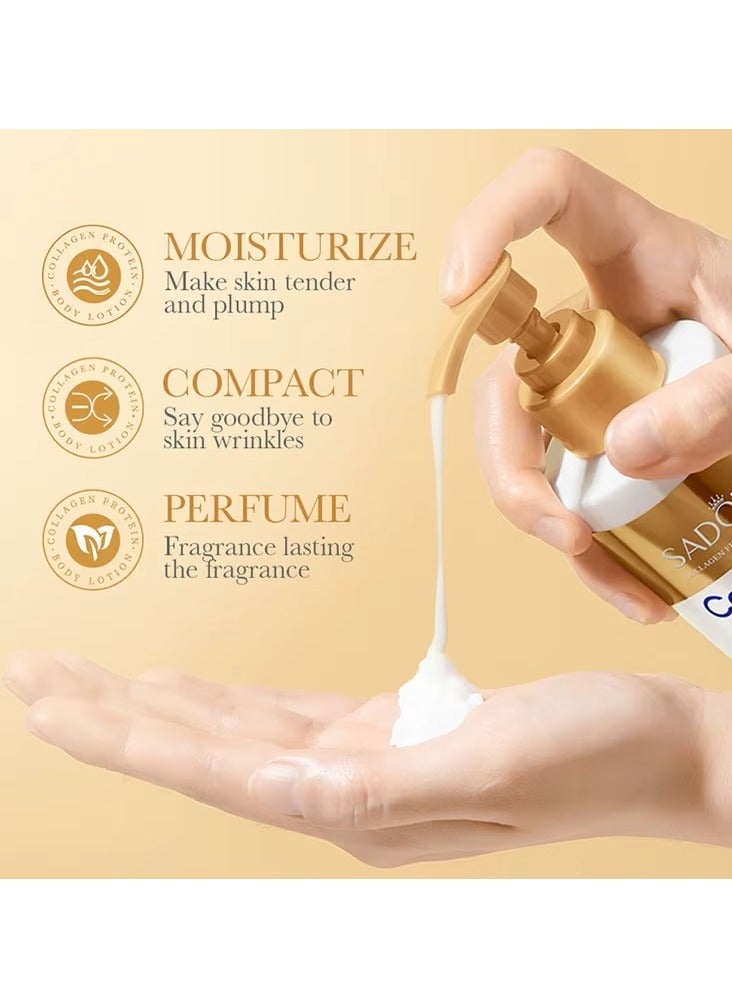 SADOER Collagen Anti Aging Body Lotion 300g Firming Moisturizing Skin Care for Smooth Hydrated and Youthful Looking Skin - Image 2