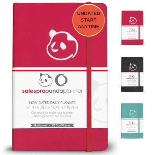Panda Planner Planner 2025-2026 – Red Panda Planner Sales Pro Daily Planner for Sales Reps | 90-Day Undated Goal, Productivity, & Sales Tracker | Business Planner with Monthly, Weekly & Daily Layout - Image 1