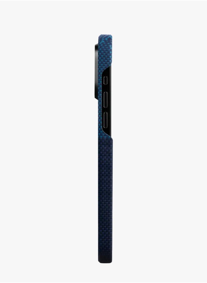 PITAKA iPhone15 Pro Case 6.1inch MagEZ Back Cover 4 / Raised Metal Lip for Camera Protection / 3D Grip Textured / MagSafe Compatible - Over the horizon  - Image 5