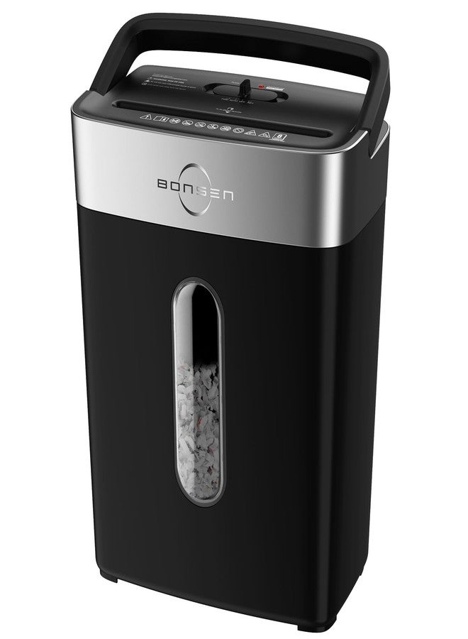 BONSEN Shredder for Home Office, 8-Sheet Crosscut Credit Card Shredder, Small Paper Shredder for Home Use with 4 Gallons Wastebasket, High Security Level P-4, ETL Certification (S3101) - Image 1