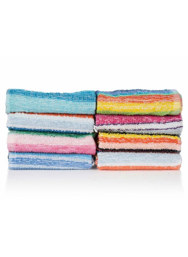 CASA COPENHAGEN Basics 100 Pack Solid Towel White Premium Wash Cloth Towels- White Face Towels  - Image 2