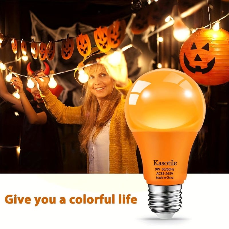 Kasotile A19 LED Color Bulb Red 2 Pack Non Dimmable E26 E27 Standard Base for Indoor Christmas Decoration Parties Holidays Events Home Lighting - Image 4