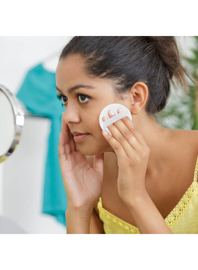 إسفنجة مكياج كبيرة متعددة الاستخدامات - مخمل فائق النعومة - مثالية للبودرة السائبة، وتنظيف الوجه، وإزالة المكياج - لون المشمش - Image 2