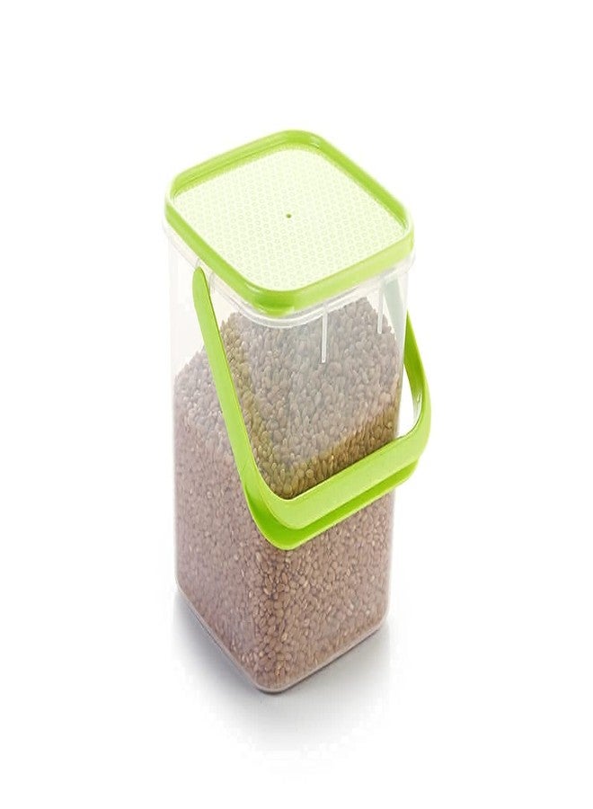 DVIJISHA Plastic Square Kitchen Storage Container square for Rice, Flour, Food Grain, Kitchen Storage air Tight Container with Handle Pack Food Storage Jar Box-2pcs Combo (5kg/3kg) (Multi color) - Image 5